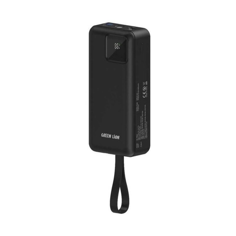 Green Lion Power Tank Power Bank 30000mAh PD 22.5W with Fast Charging Cable