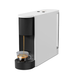 Lepresso 20 Bar Coffee Machine with 600ml Water Capacity and Capsule Storage - White