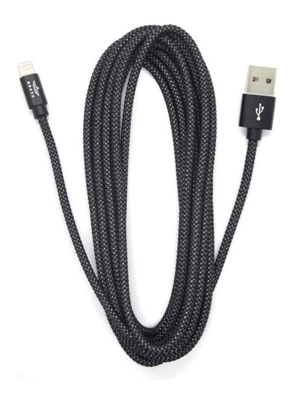 

Brave 3-Meter Charging Cable, Lightning To USB Type A, Black