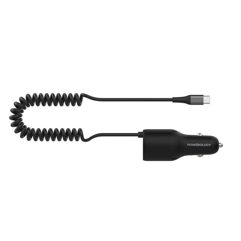 

Powerology Triple Ports Car Charger With Type-C Cable