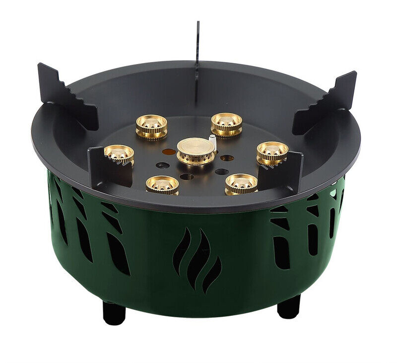 Green Lion 7 Burner Camping Stove With Storage Bag