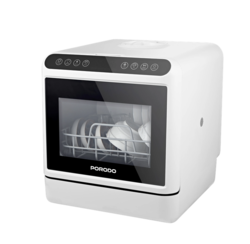 Porodo Lifestyle Counter-Top Dishwasher - White