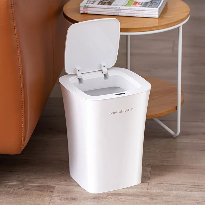 Smart Sensor Touchless Waste Bin, White