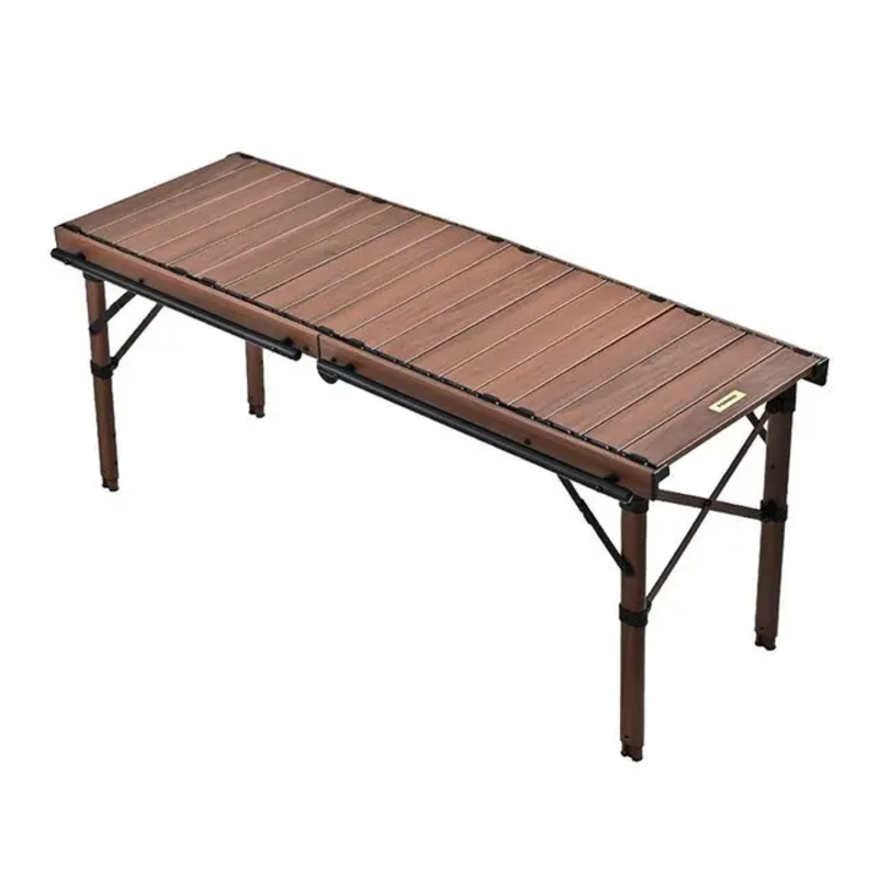 

PORODO LIFESTYLE PORTABLE FOLDING CAMPING TABLE WITH STOVE AND MESH- BROWN