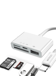 Yesido Otg Adapter, Lightning to USB Adapter, White