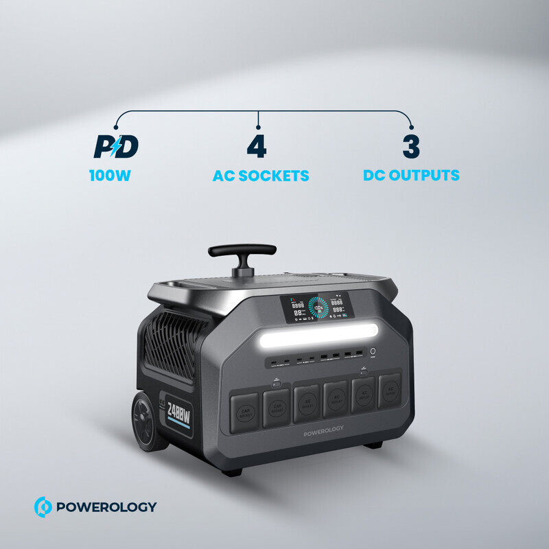 Powerology Solar Input Portable Generator