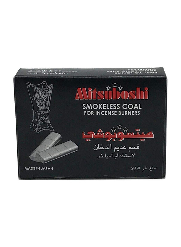 

Mitsuboshi Japan Coal for Incense Burner, 20 Piece, Black
