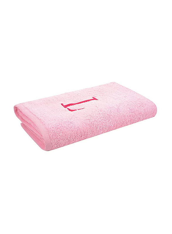 Style Premiere Embroidered L Bath Towel, Pink