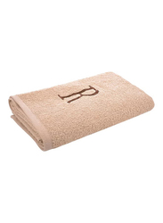 Style Premiere Embroidered R Bath Towel, Beige