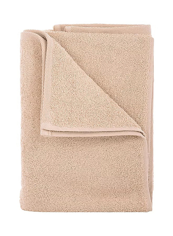 Style Premiere Embroidered K Bath Towel, Beige