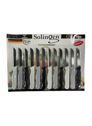 Solingen 12-Piece Glitter Shade Colour Knives Set, Multicolour