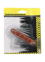 Trishi 8 Tips Multi-Functional Pocket Screwdriver, Orange