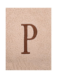 Style Premiere Embroidered P Bath Towel, Beige