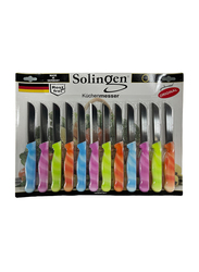 Solingen 12-Piece Marble Fashion Colour Knives Set, Multicolour