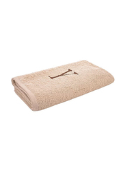 Style Premiere Embroidered Y Bath Towel, Beige