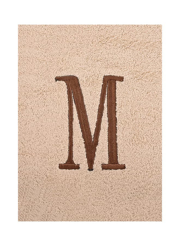 Style Premiere Embroidered M Bath Towel, Beige