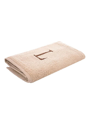 Style Premiere Embroidered L Bath Towel, Beige