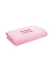 Style Premiere Embroidered H Bath Towel, Pink