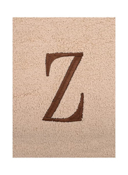Style Premiere Embroidered Z Bath Towel, Beige