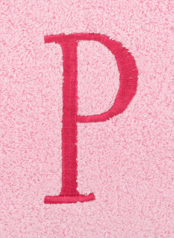 Style Premiere Embroidered P Bath Towel, Pink