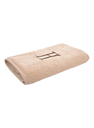 Style Premiere Embroidered H Bath Towel, Beige