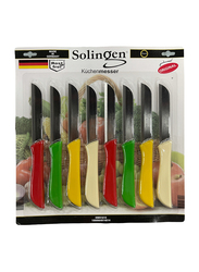 Solingen 8-Piece S-Solid Handle Colour Knives Set, Assorted Colour