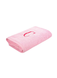 Style Premiere Embroidered C Bath Towel, Pink
