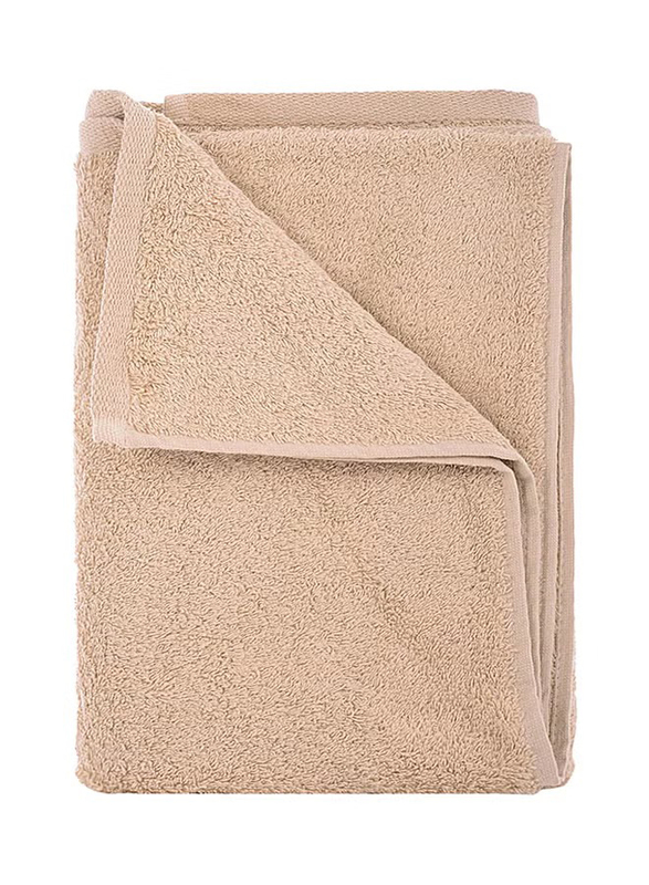 Style Premiere Embroidered D Bath Towel, Beige