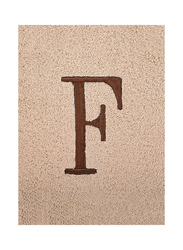 Style Premiere Embroidered F Bath Towel, Beige