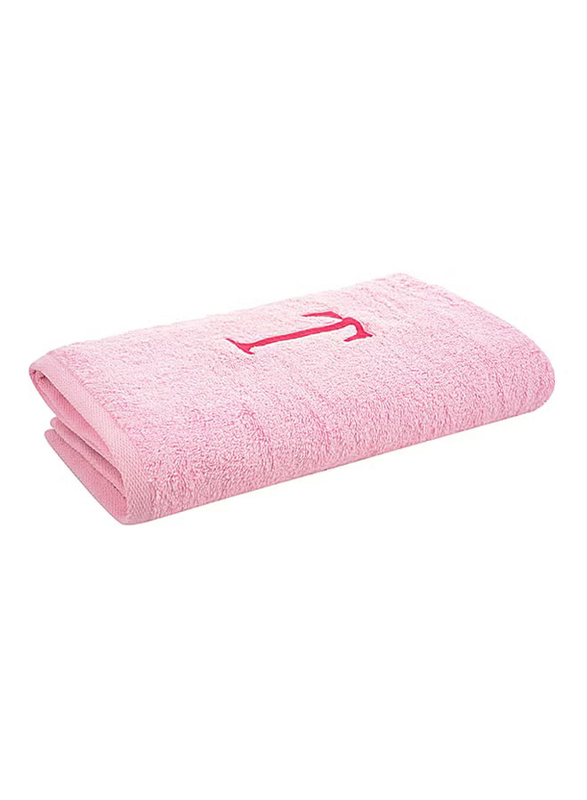 Style Premiere Embroidered T Bath Towel, Pink