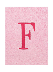 Style Premiere Embroidered F Bath Towel, Pink