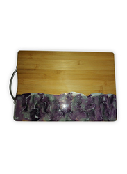 Aayrah Rectangle Cheese Board, Purple/Brown
