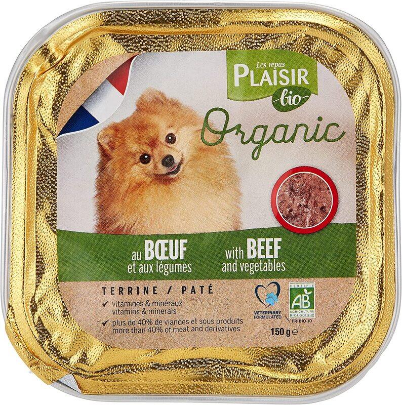 

Plaisir Bio Organic Terrine with Beef & Vegetables for Dogs, 150g