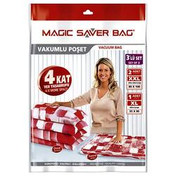 Magic Saver Vacuum Bag, 3 Piece, Multicolour