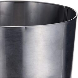 Home Pro Stainless Steel Waste Bin, 6 Litres, Silver