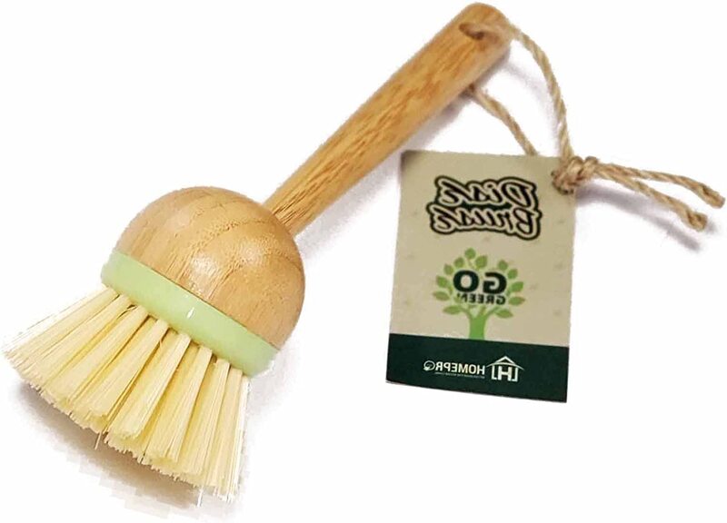 Home Pro Go Green Bamboo Dish Brush, 2981, Beige