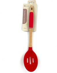 Home Pro Silicone Head Slotted Cooking Spoon, Assorted Colour