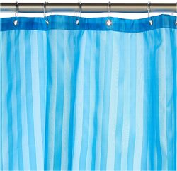 Home Pro Polyester Shower Curtain, 180cm, Light Blue
