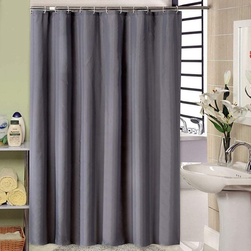 Home Pro Polyester Shower Curtain, 180cm, Grey