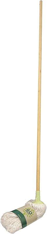 

Home Pro Go Green Bamboo String Mop, 2991, Beige/White