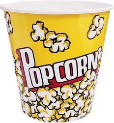 Home Pro 2.5Ltr Plastic Popcorn Bucket, Yellow