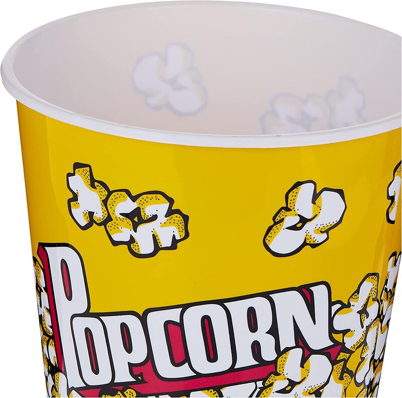 Home Pro 4Ltr Plastic Popcorn Bucket, Yellow