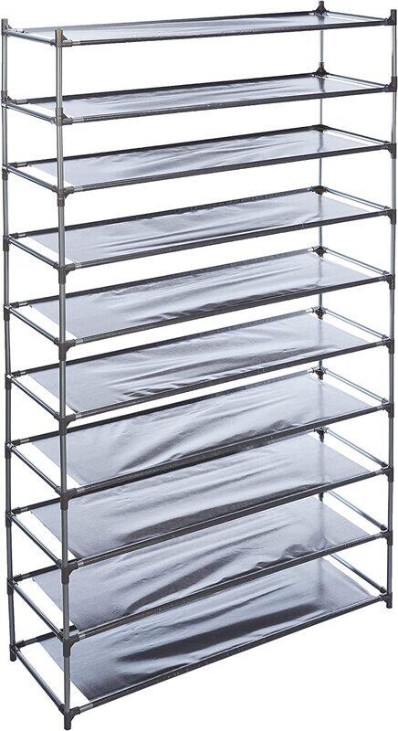 

Home Pro 10 Layers Shoe Rack, Grey