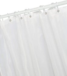 Home Pro Polyester Shower Curtain, 180cm, White