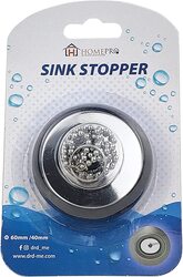 Home Pro Kitchen Sink Bath Tub Stopper Plug, 60mm/40mm, Silver