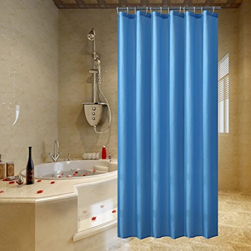 Home Pro Polyester Shower Curtain, 180cm, Navy Blue