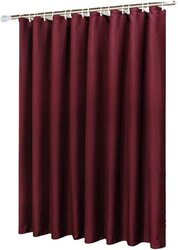 Home Pro Polyester Shower Curtain, 180cm, Burgundy