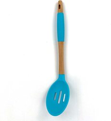 Home Pro Silicone Head Slotted Cooking Spoon, Assorted Colour