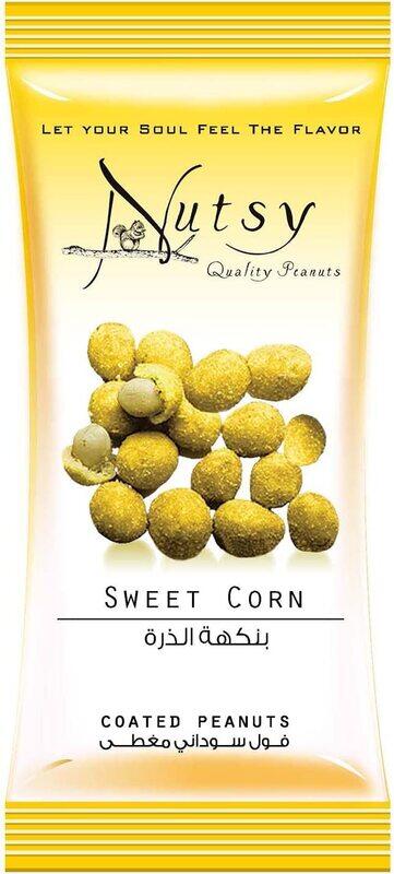 

Nutsy Sweet Corn Flavour Coated Peanuts, 25g