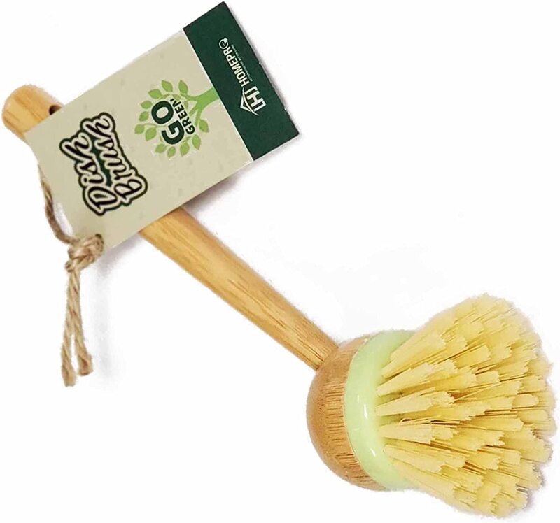 Home Pro Go Green Bamboo Dish Brush, 2981, Beige